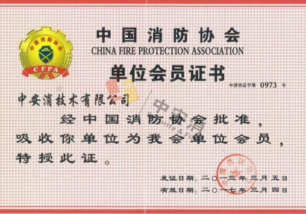 Member of China Fire Protection Association